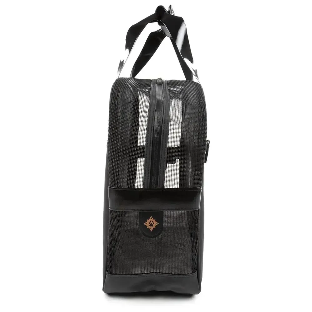 Sherpa Tote Around Town Pet Carrier Small Black Stay Clean Travel Tote Bag